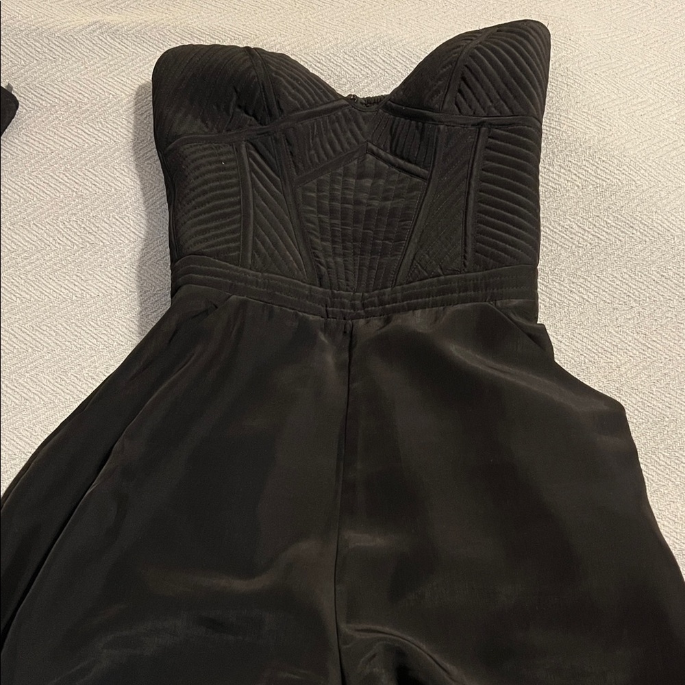 Parker M Black Silk Romper set of 2